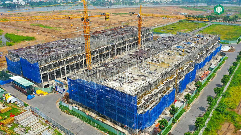 Tiến độ xây dựng biệt thự phố Sunlake Vạn Phúc Quý 3/2021 (3)